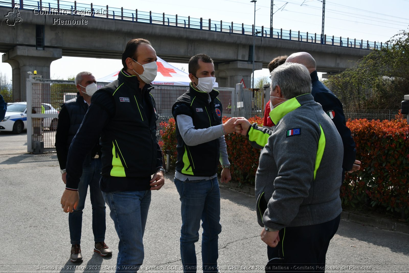 Settimo T.se 27 Marzo 2021 - Centro Vaccinale presso il COE di Settimo T.se della CRI - Croce Rossa Italiana - Comitato Regionale del Piemonte