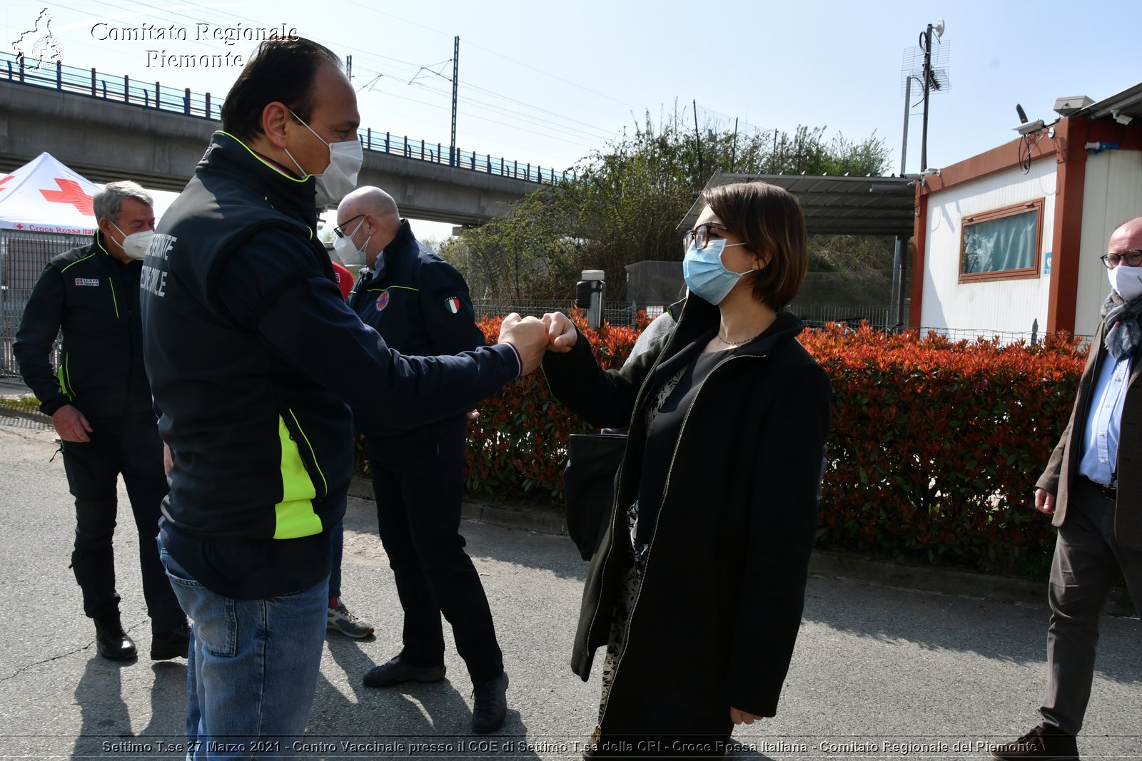 Settimo T.se 27 Marzo 2021 - Centro Vaccinale presso il COE di Settimo T.se della CRI - Croce Rossa Italiana - Comitato Regionale del Piemonte