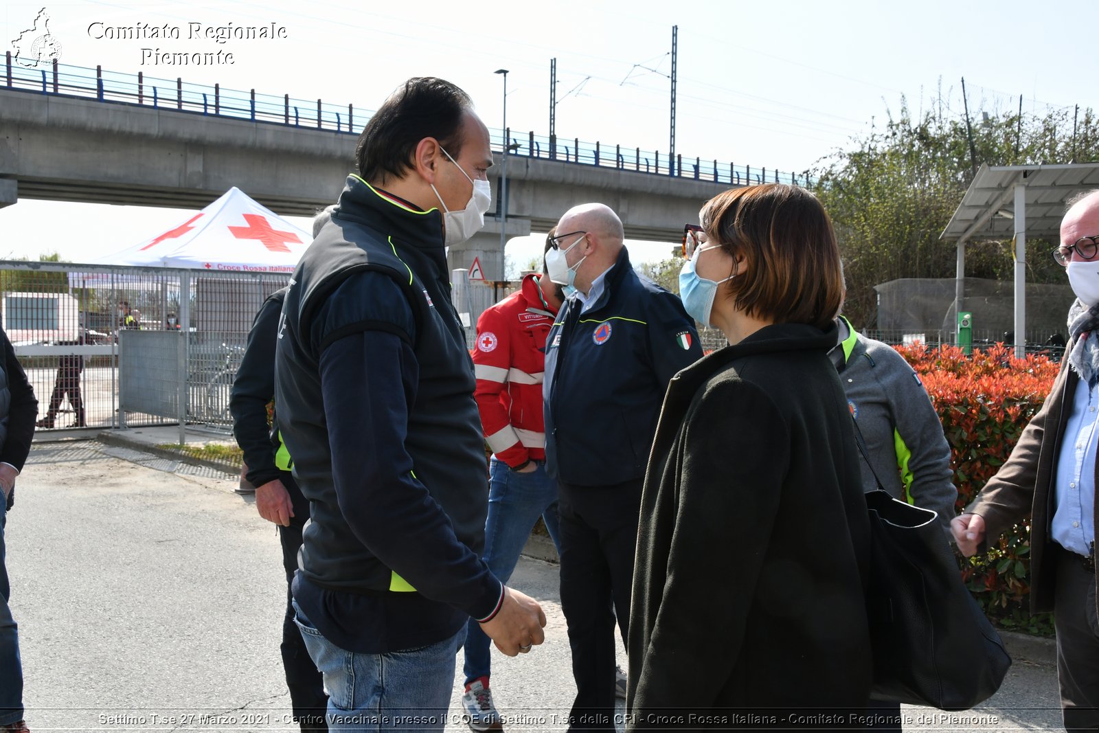 Settimo T.se 27 Marzo 2021 - Centro Vaccinale presso il COE di Settimo T.se della CRI - Croce Rossa Italiana - Comitato Regionale del Piemonte