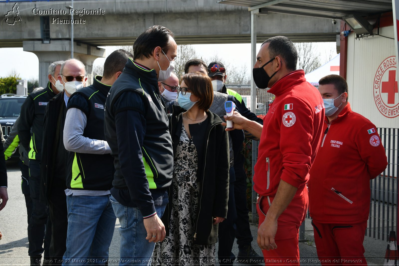 Settimo T.se 27 Marzo 2021 - Centro Vaccinale presso il COE di Settimo T.se della CRI - Croce Rossa Italiana - Comitato Regionale del Piemonte