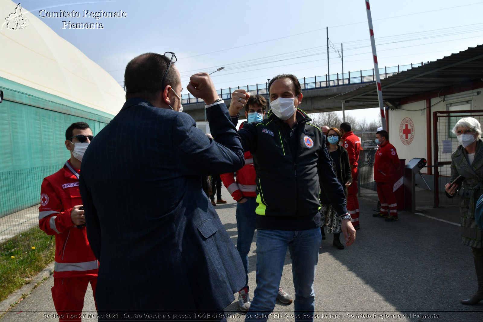 Settimo T.se 27 Marzo 2021 - Centro Vaccinale presso il COE di Settimo T.se della CRI - Croce Rossa Italiana - Comitato Regionale del Piemonte