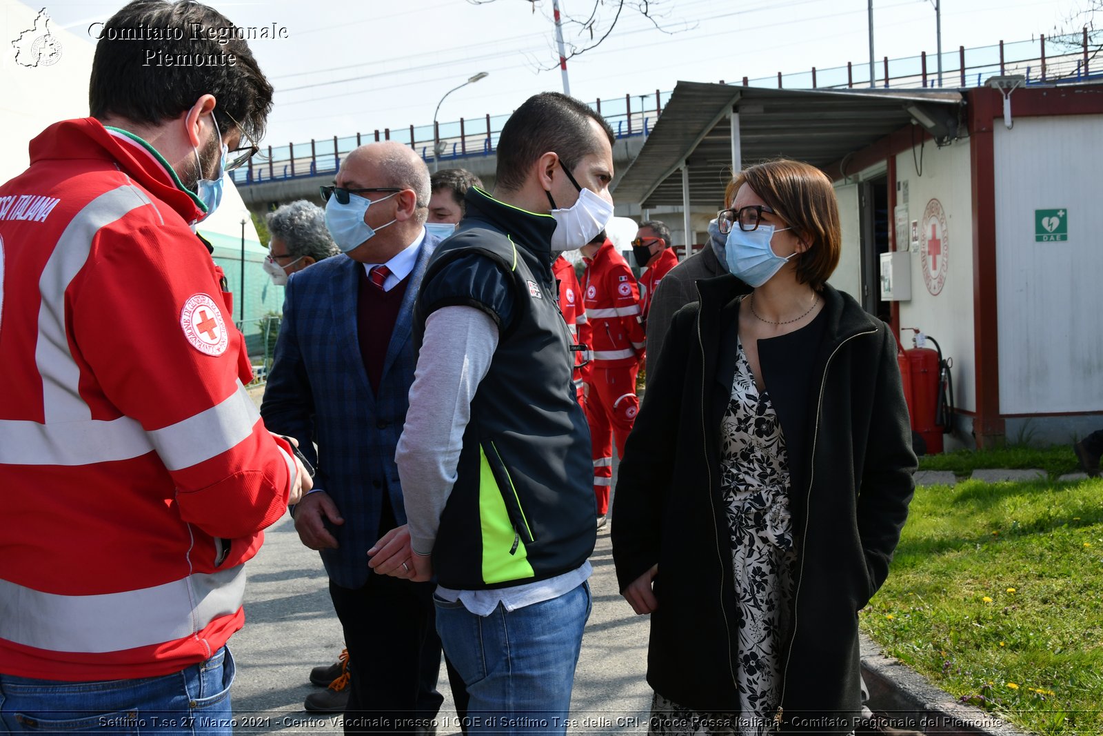 Settimo T.se 27 Marzo 2021 - Centro Vaccinale presso il COE di Settimo T.se della CRI - Croce Rossa Italiana - Comitato Regionale del Piemonte