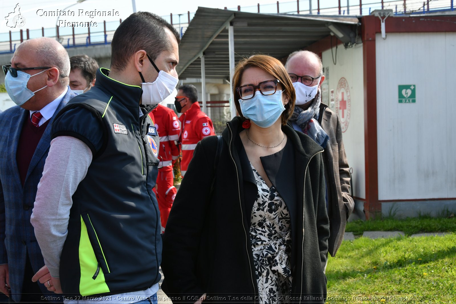 Settimo T.se 27 Marzo 2021 - Centro Vaccinale presso il COE di Settimo T.se della CRI - Croce Rossa Italiana - Comitato Regionale del Piemonte