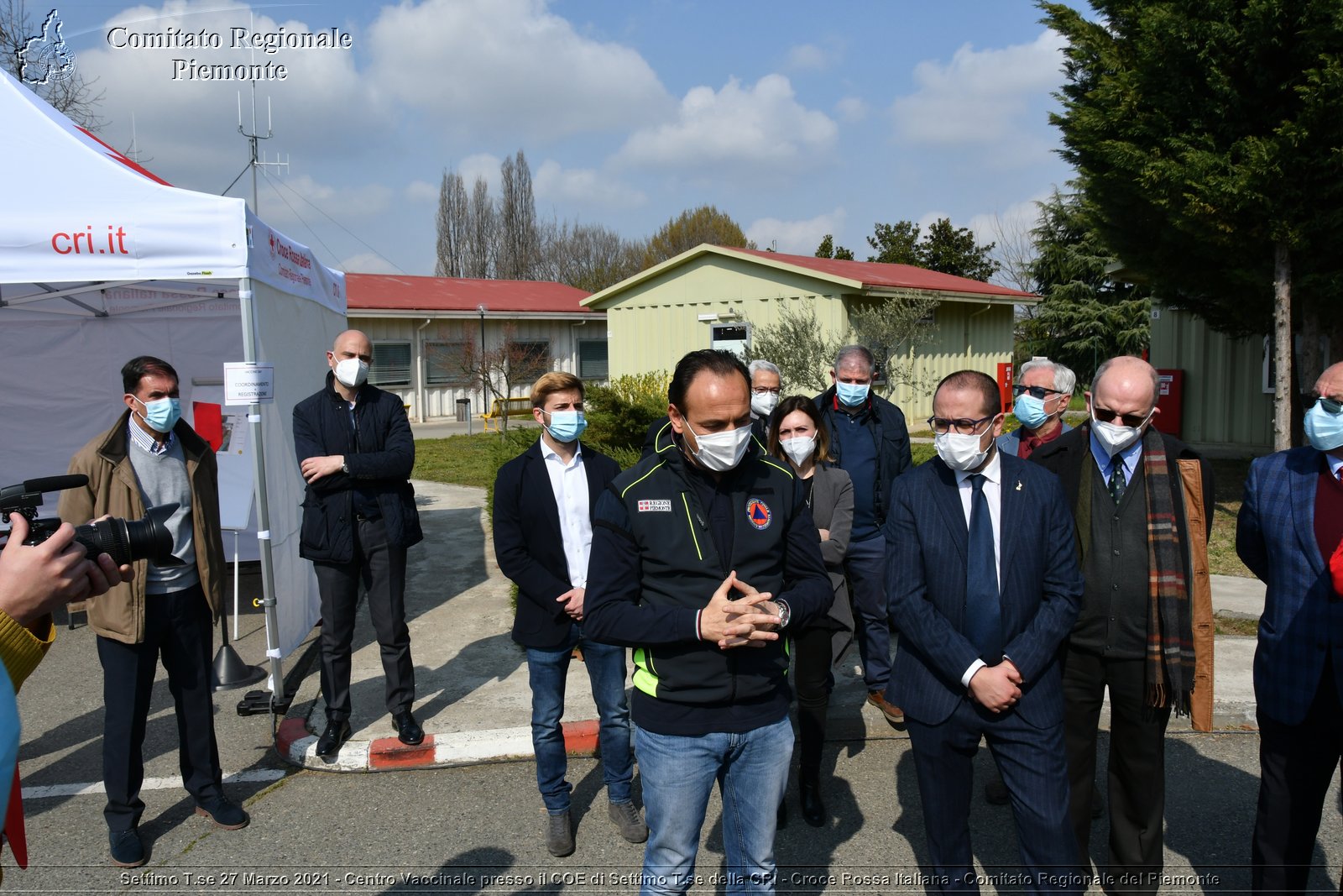 Settimo T.se 27 Marzo 2021 - Centro Vaccinale presso il COE di Settimo T.se della CRI - Croce Rossa Italiana - Comitato Regionale del Piemonte