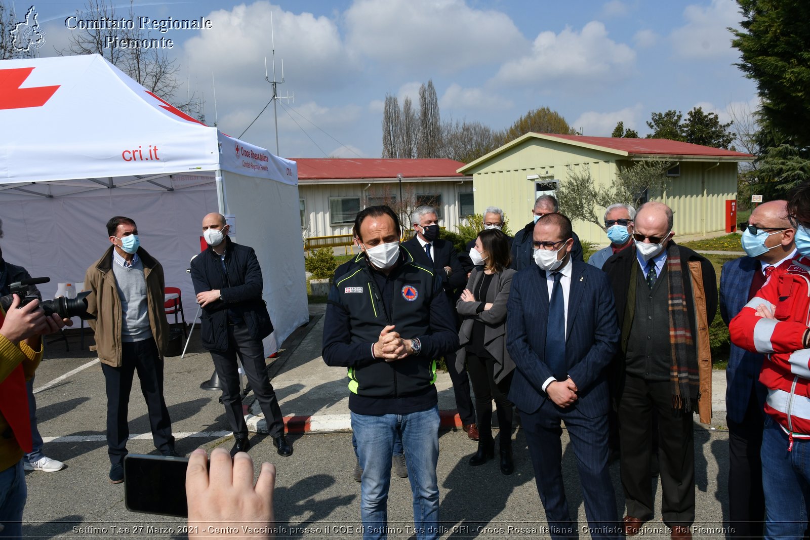 Settimo T.se 27 Marzo 2021 - Centro Vaccinale presso il COE di Settimo T.se della CRI - Croce Rossa Italiana - Comitato Regionale del Piemonte