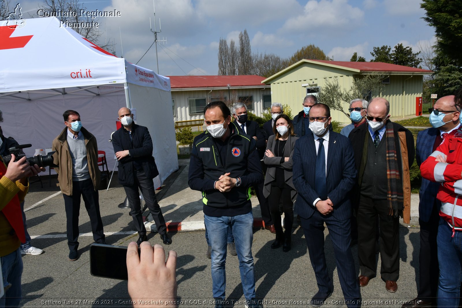 Settimo T.se 27 Marzo 2021 - Centro Vaccinale presso il COE di Settimo T.se della CRI - Croce Rossa Italiana - Comitato Regionale del Piemonte