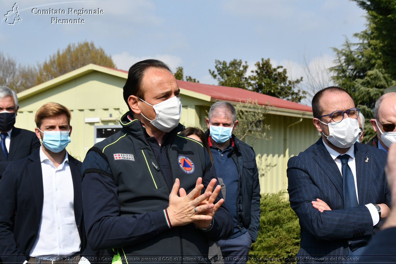 Settimo T.se 27 Marzo 2021 - Centro Vaccinale presso il COE di Settimo T.se della CRI - Croce Rossa Italiana - Comitato Regionale del Piemonte