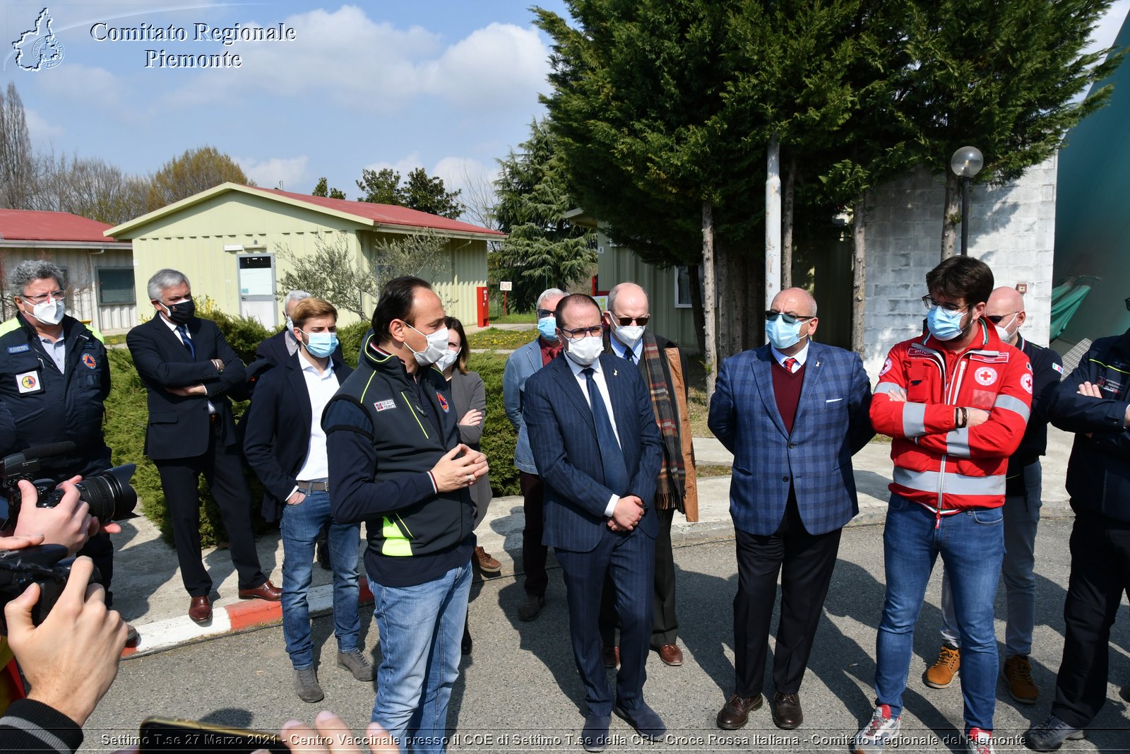 Settimo T.se 27 Marzo 2021 - Centro Vaccinale presso il COE di Settimo T.se della CRI - Croce Rossa Italiana - Comitato Regionale del Piemonte