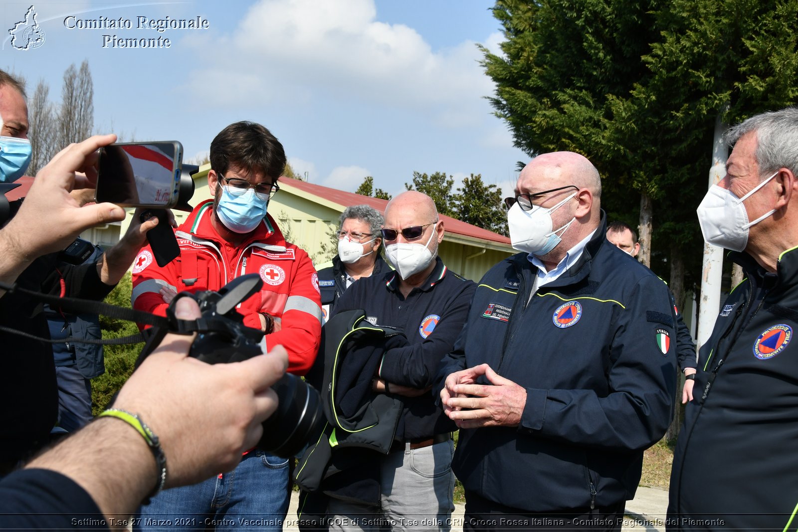 Settimo T.se 27 Marzo 2021 - Centro Vaccinale presso il COE di Settimo T.se della CRI - Croce Rossa Italiana - Comitato Regionale del Piemonte