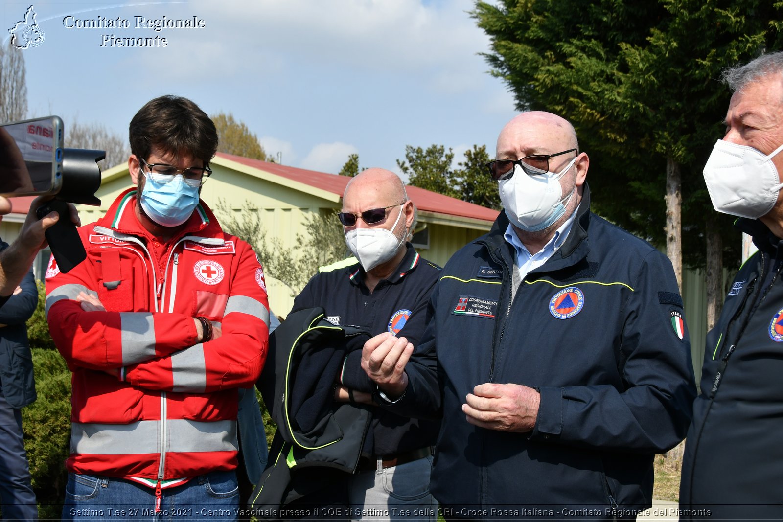 Settimo T.se 27 Marzo 2021 - Centro Vaccinale presso il COE di Settimo T.se della CRI - Croce Rossa Italiana - Comitato Regionale del Piemonte