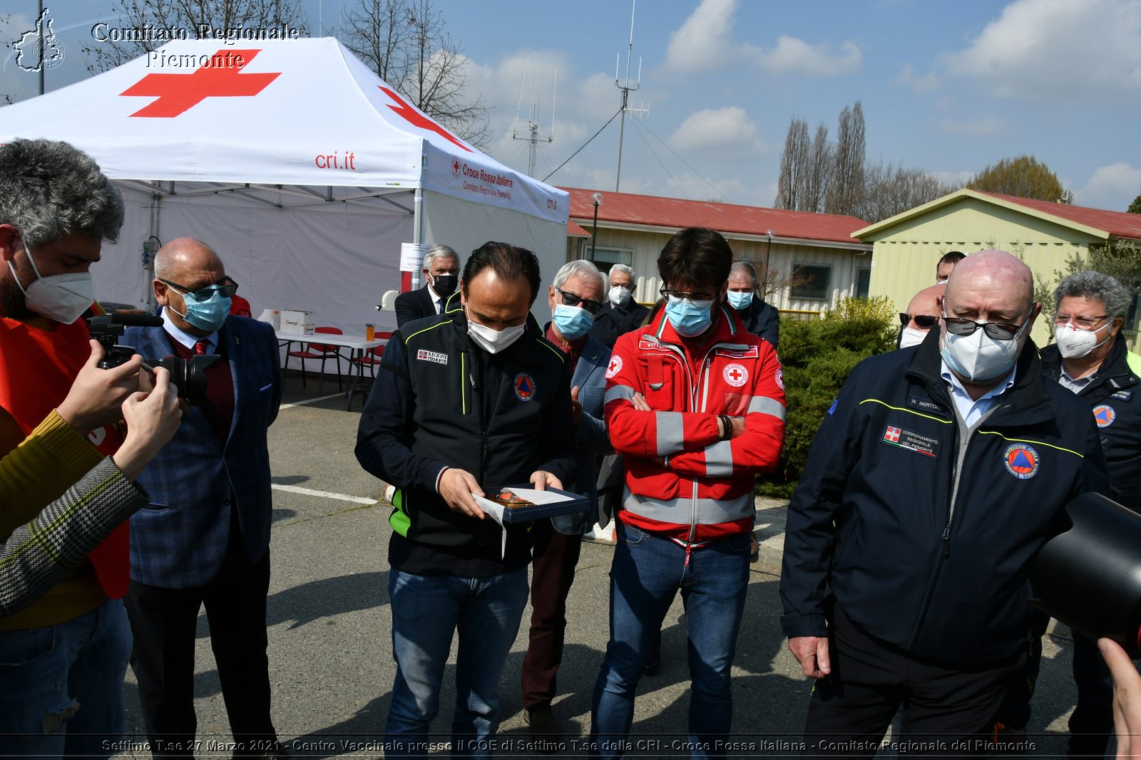 Settimo T.se 27 Marzo 2021 - Centro Vaccinale presso il COE di Settimo T.se della CRI - Croce Rossa Italiana - Comitato Regionale del Piemonte