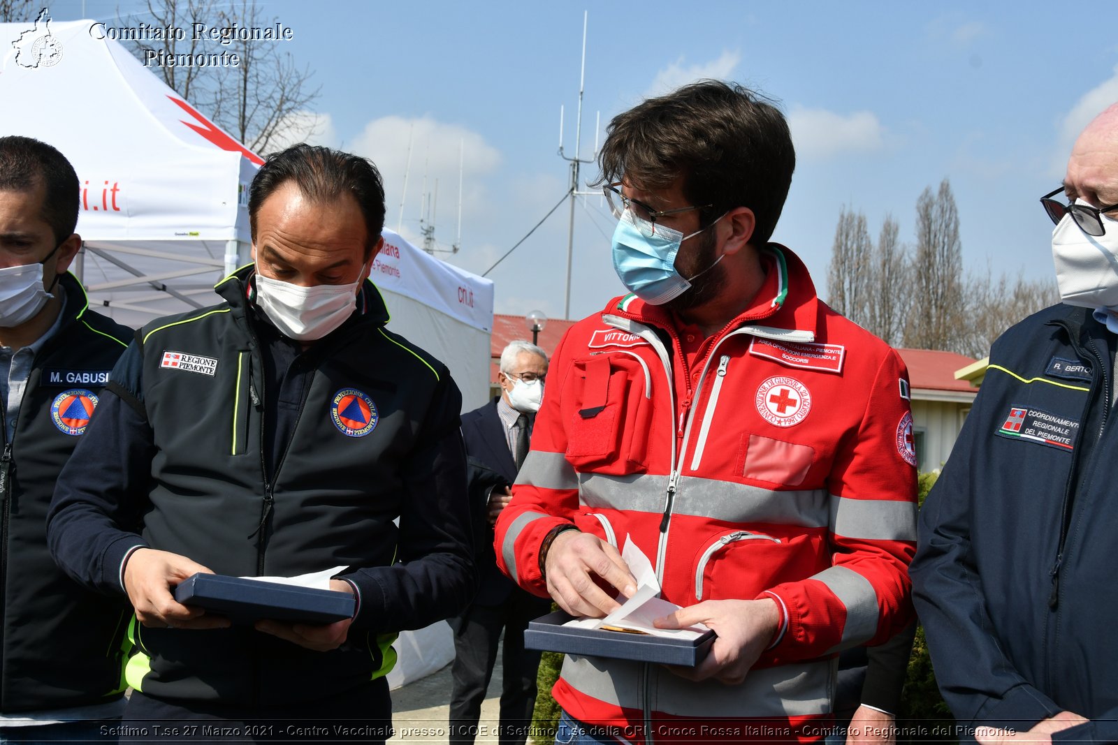 Settimo T.se 27 Marzo 2021 - Centro Vaccinale presso il COE di Settimo T.se della CRI - Croce Rossa Italiana - Comitato Regionale del Piemonte