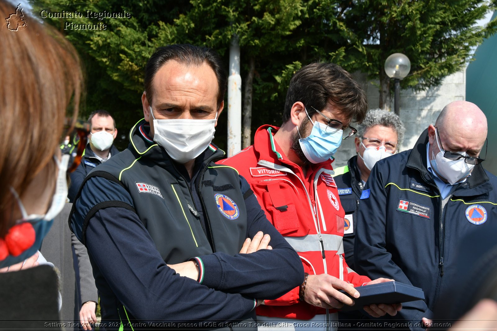 Settimo T.se 27 Marzo 2021 - Centro Vaccinale presso il COE di Settimo T.se della CRI - Croce Rossa Italiana - Comitato Regionale del Piemonte