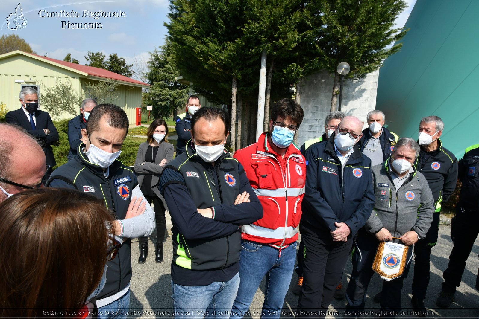 Settimo T.se 27 Marzo 2021 - Centro Vaccinale presso il COE di Settimo T.se della CRI - Croce Rossa Italiana - Comitato Regionale del Piemonte