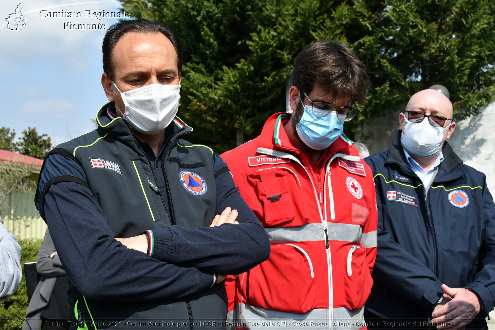 Settimo T.se 27 Marzo 2021 - Centro Vaccinale presso il COE di Settimo T.se della CRI - Croce Rossa Italiana - Comitato Regionale del Piemonte