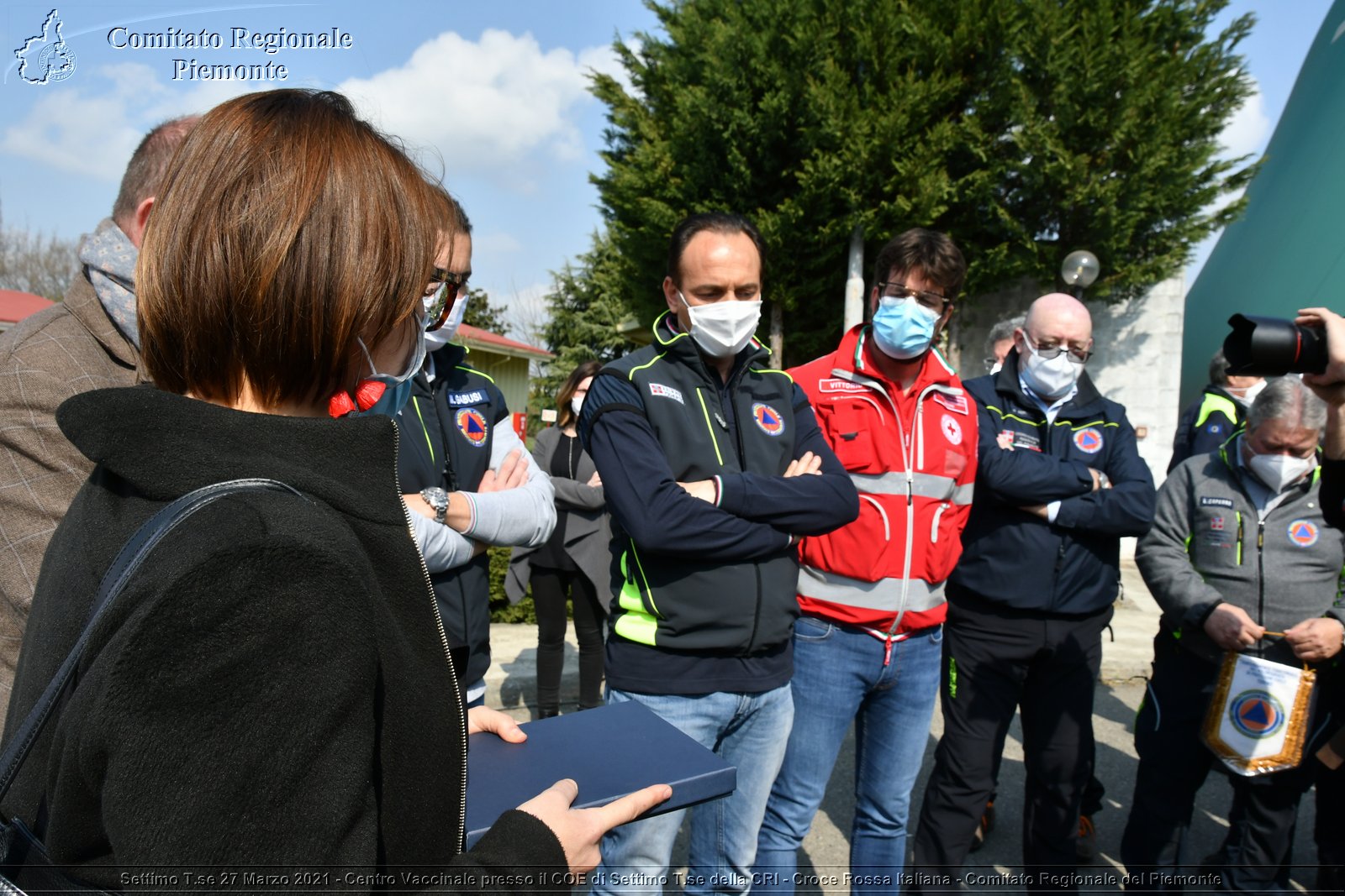 Settimo T.se 27 Marzo 2021 - Centro Vaccinale presso il COE di Settimo T.se della CRI - Croce Rossa Italiana - Comitato Regionale del Piemonte