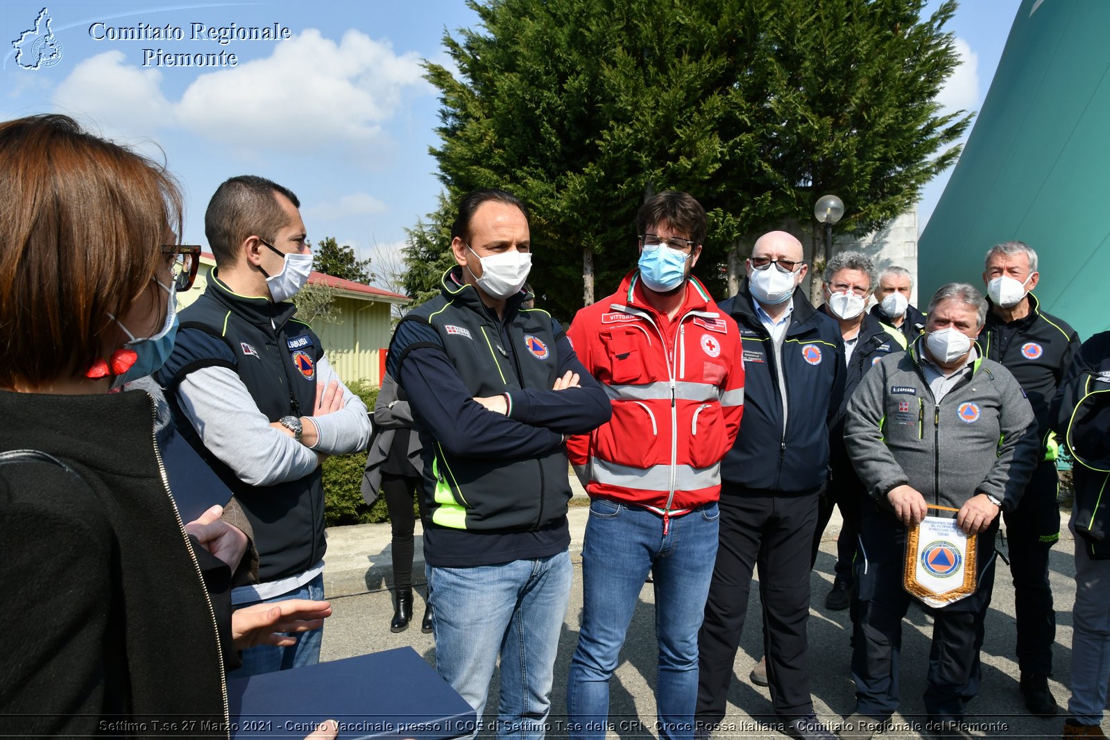 Settimo T.se 27 Marzo 2021 - Centro Vaccinale presso il COE di Settimo T.se della CRI - Croce Rossa Italiana - Comitato Regionale del Piemonte