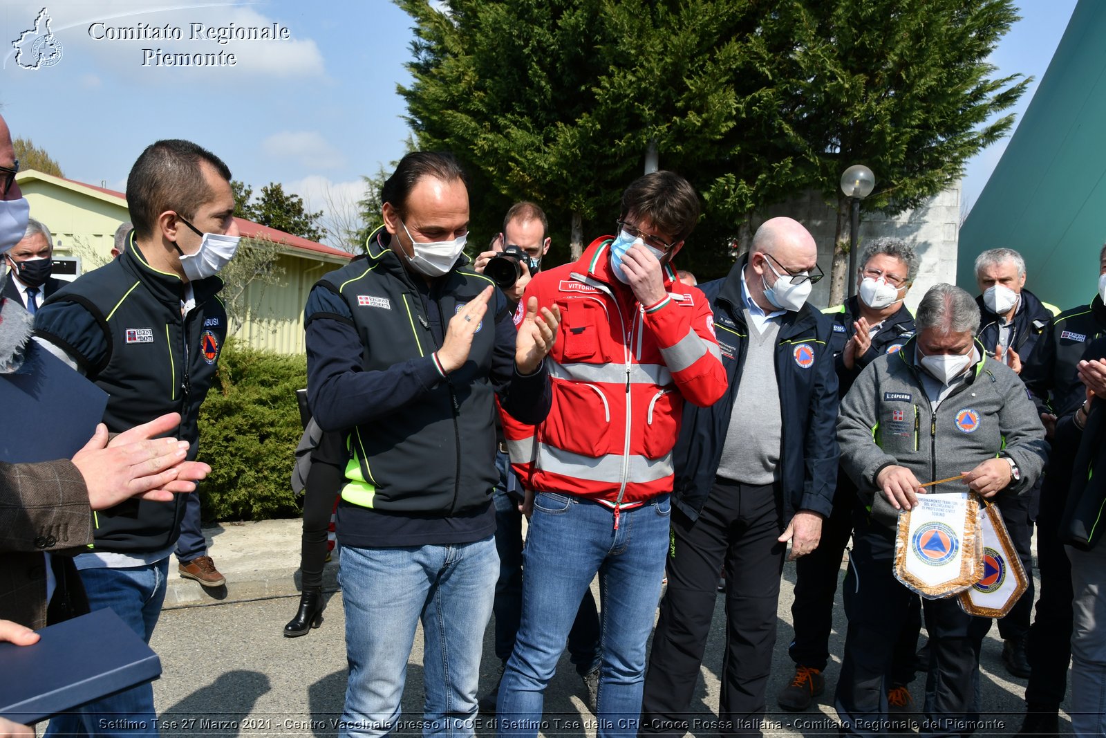 Settimo T.se 27 Marzo 2021 - Centro Vaccinale presso il COE di Settimo T.se della CRI - Croce Rossa Italiana - Comitato Regionale del Piemonte