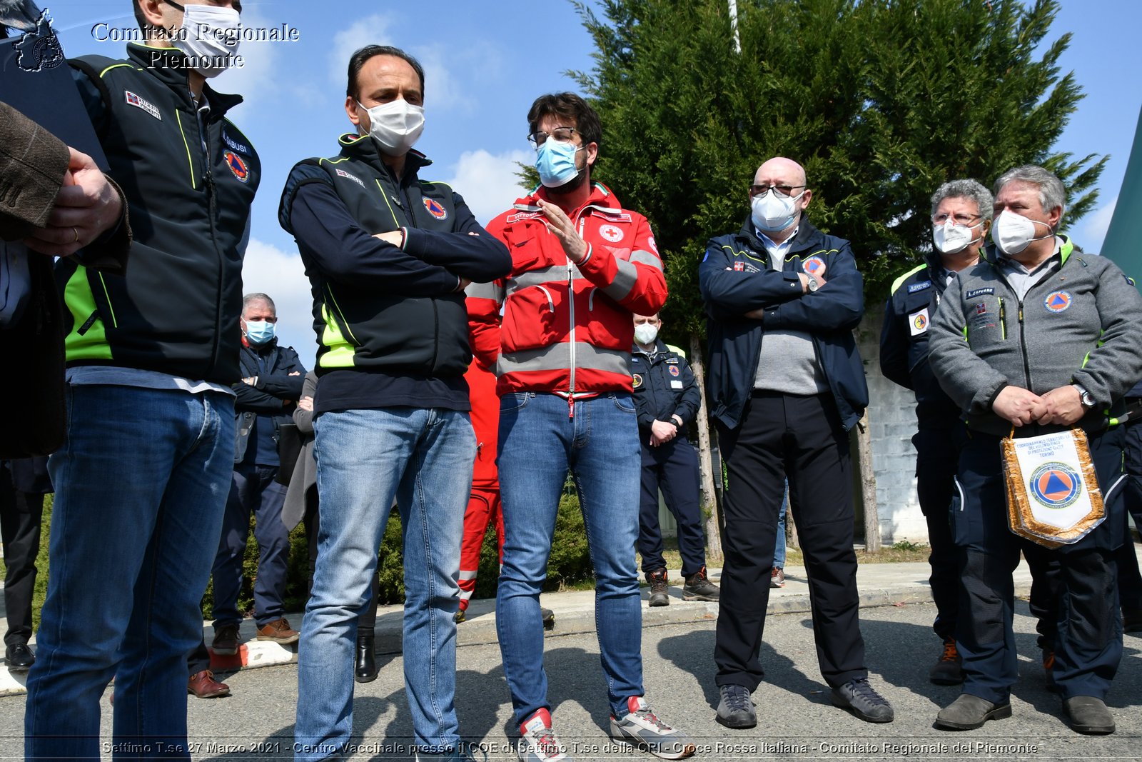 Settimo T.se 27 Marzo 2021 - Centro Vaccinale presso il COE di Settimo T.se della CRI - Croce Rossa Italiana - Comitato Regionale del Piemonte