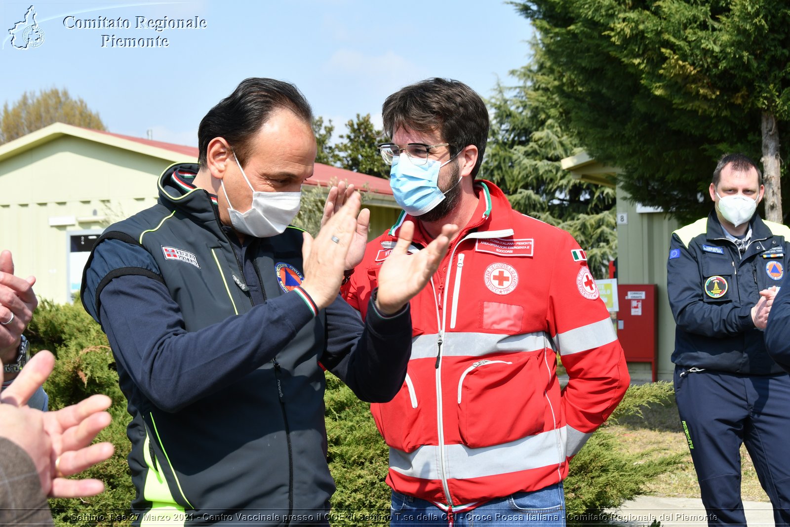 Settimo T.se 27 Marzo 2021 - Centro Vaccinale presso il COE di Settimo T.se della CRI - Croce Rossa Italiana - Comitato Regionale del Piemonte