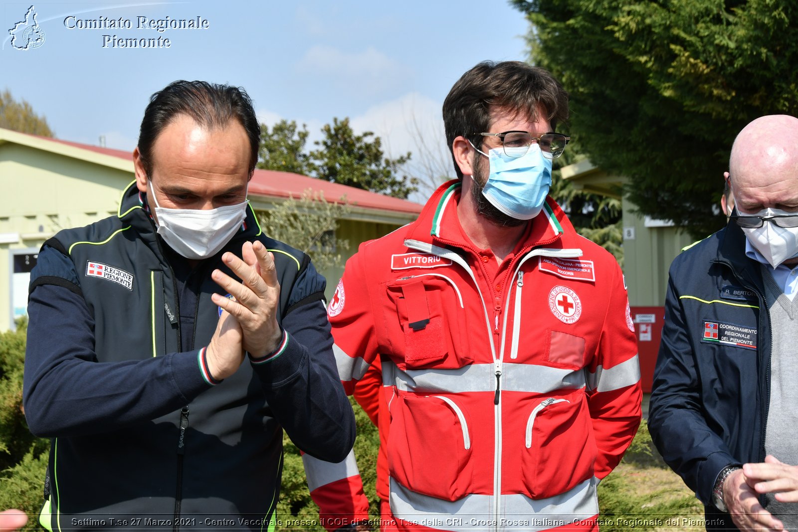 Settimo T.se 27 Marzo 2021 - Centro Vaccinale presso il COE di Settimo T.se della CRI - Croce Rossa Italiana - Comitato Regionale del Piemonte