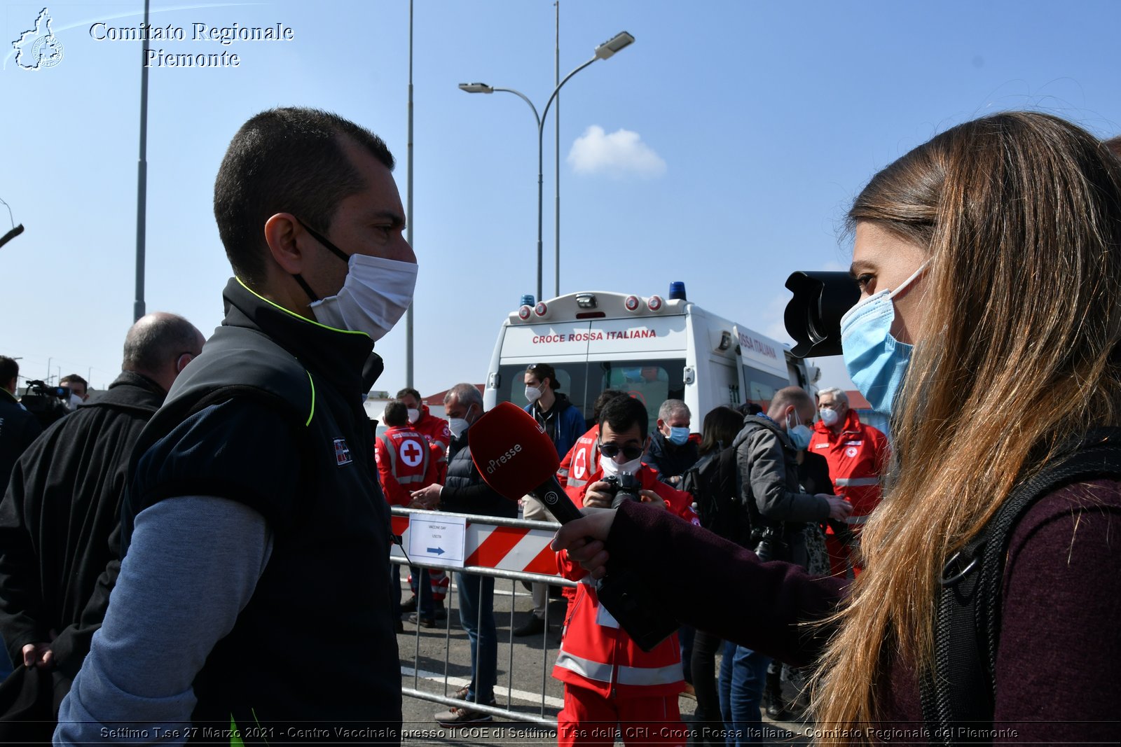 Settimo T.se 27 Marzo 2021 - Centro Vaccinale presso il COE di Settimo T.se della CRI - Croce Rossa Italiana - Comitato Regionale del Piemonte