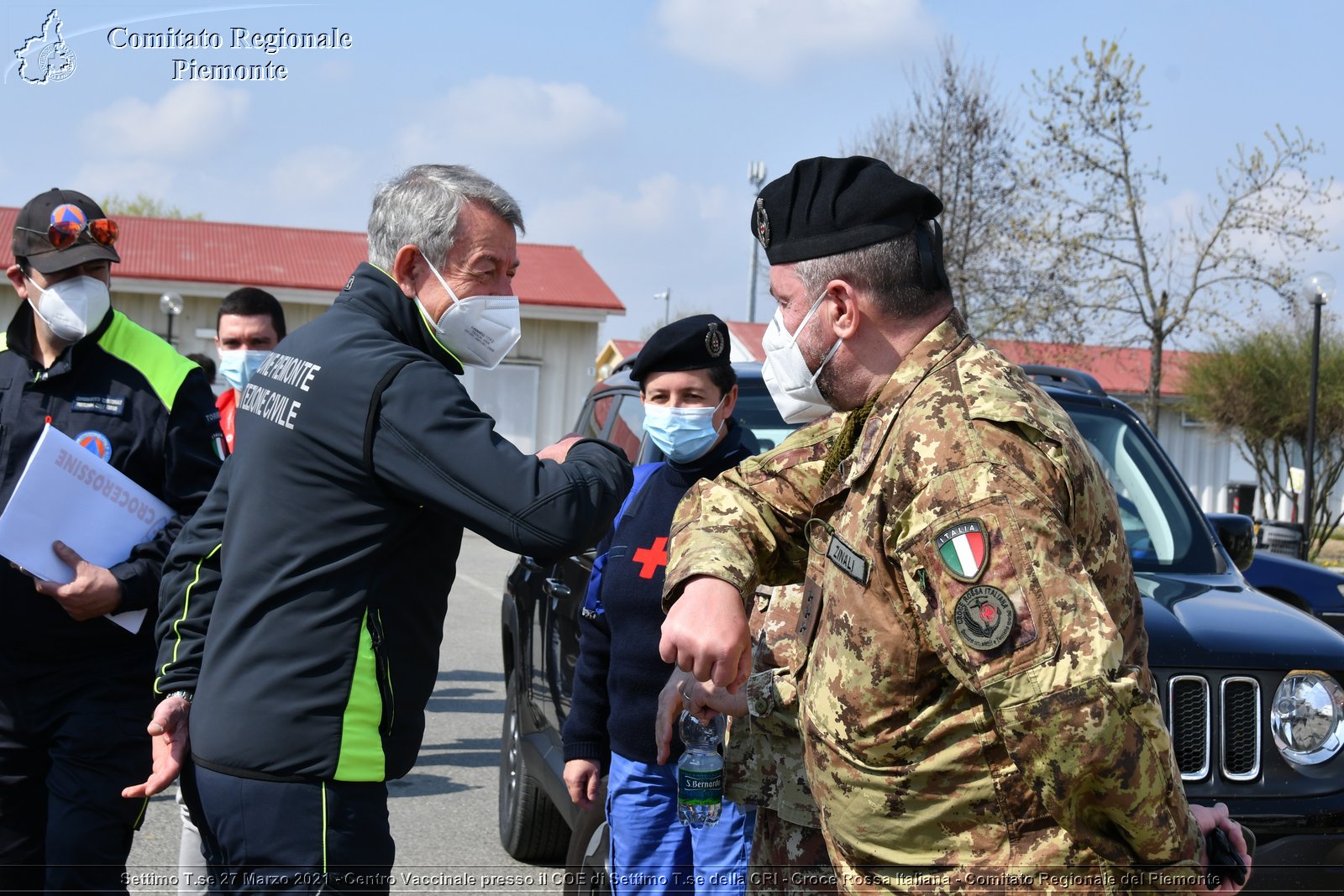 Settimo T.se 27 Marzo 2021 - Centro Vaccinale presso il COE di Settimo T.se della CRI - Croce Rossa Italiana - Comitato Regionale del Piemonte