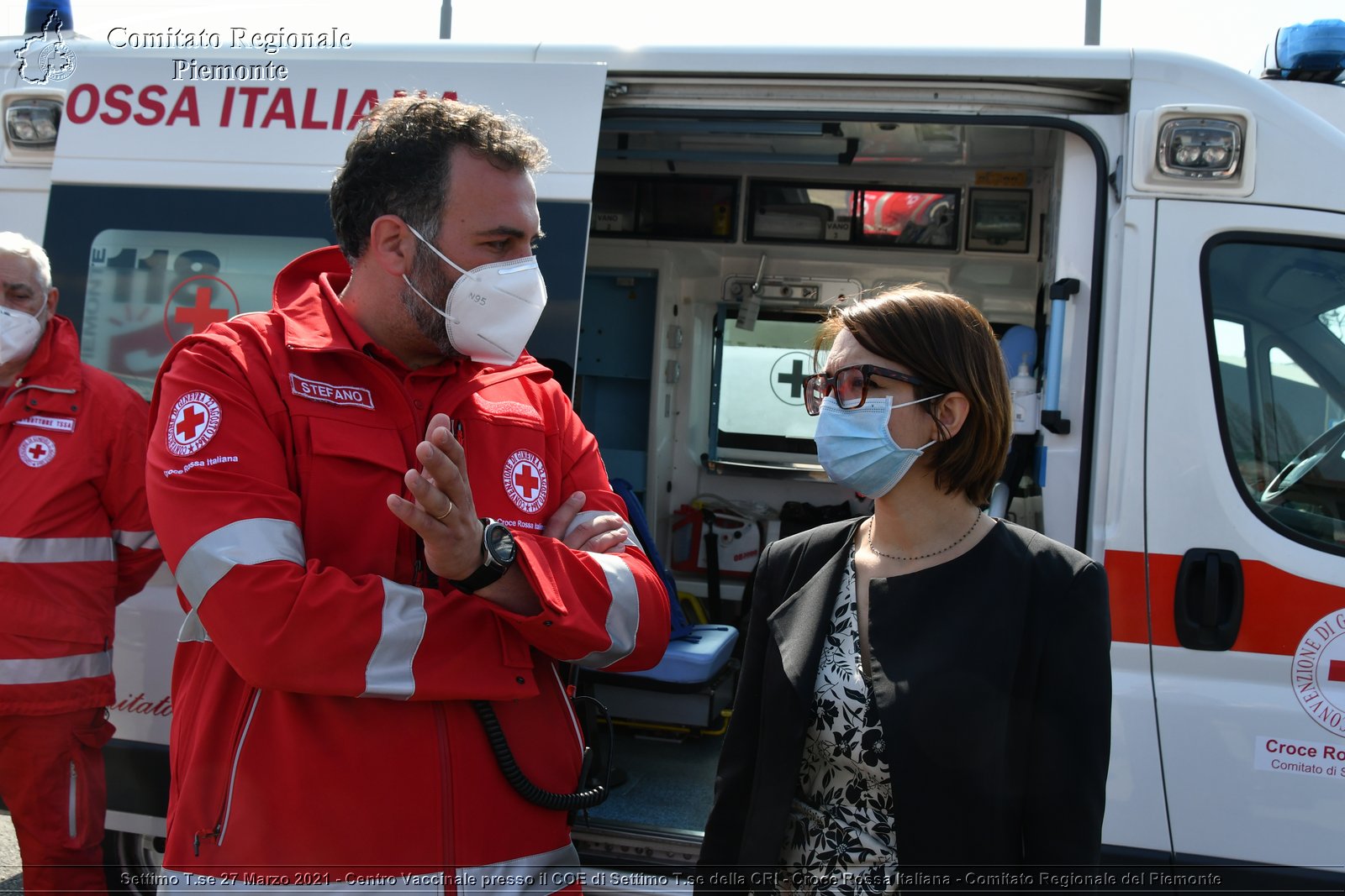 Settimo T.se 27 Marzo 2021 - Centro Vaccinale presso il COE di Settimo T.se della CRI - Croce Rossa Italiana - Comitato Regionale del Piemonte