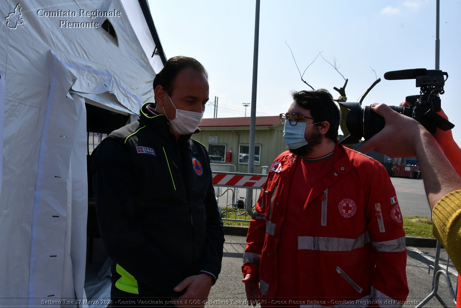 Settimo T.se 27 Marzo 2021 - Centro Vaccinale presso il COE di Settimo T.se della CRI - Croce Rossa Italiana - Comitato Regionale del Piemonte