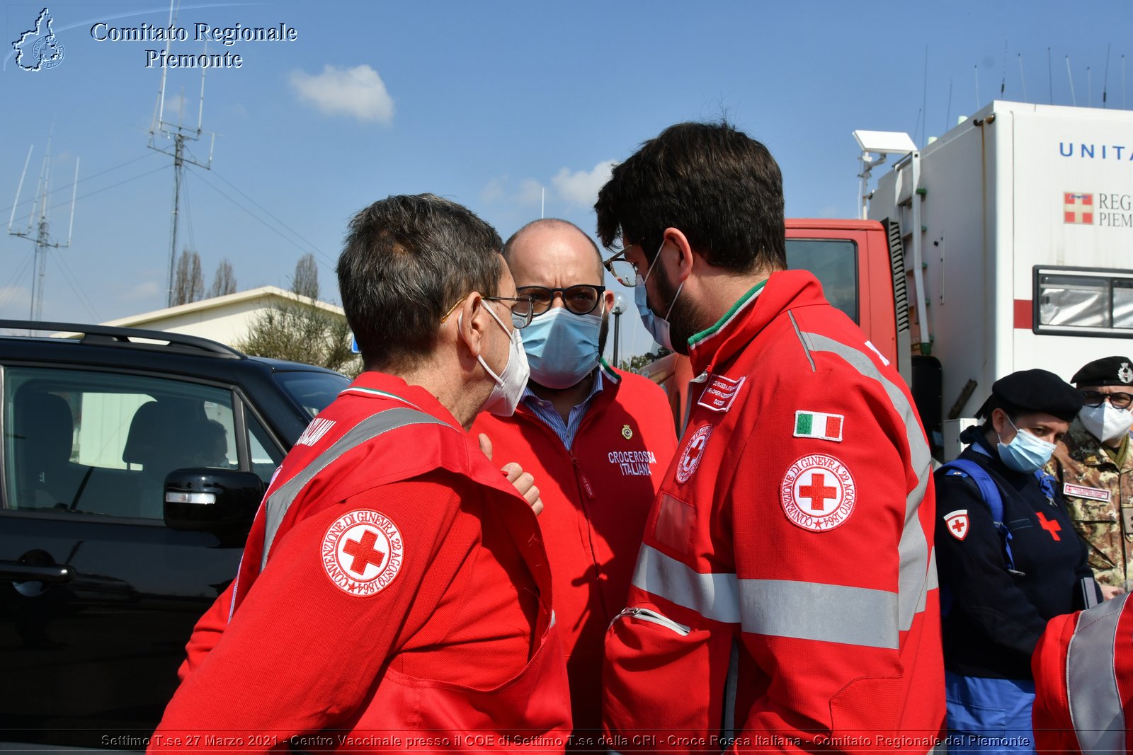 Settimo T.se 27 Marzo 2021 - Centro Vaccinale presso il COE di Settimo T.se della CRI - Croce Rossa Italiana - Comitato Regionale del Piemonte