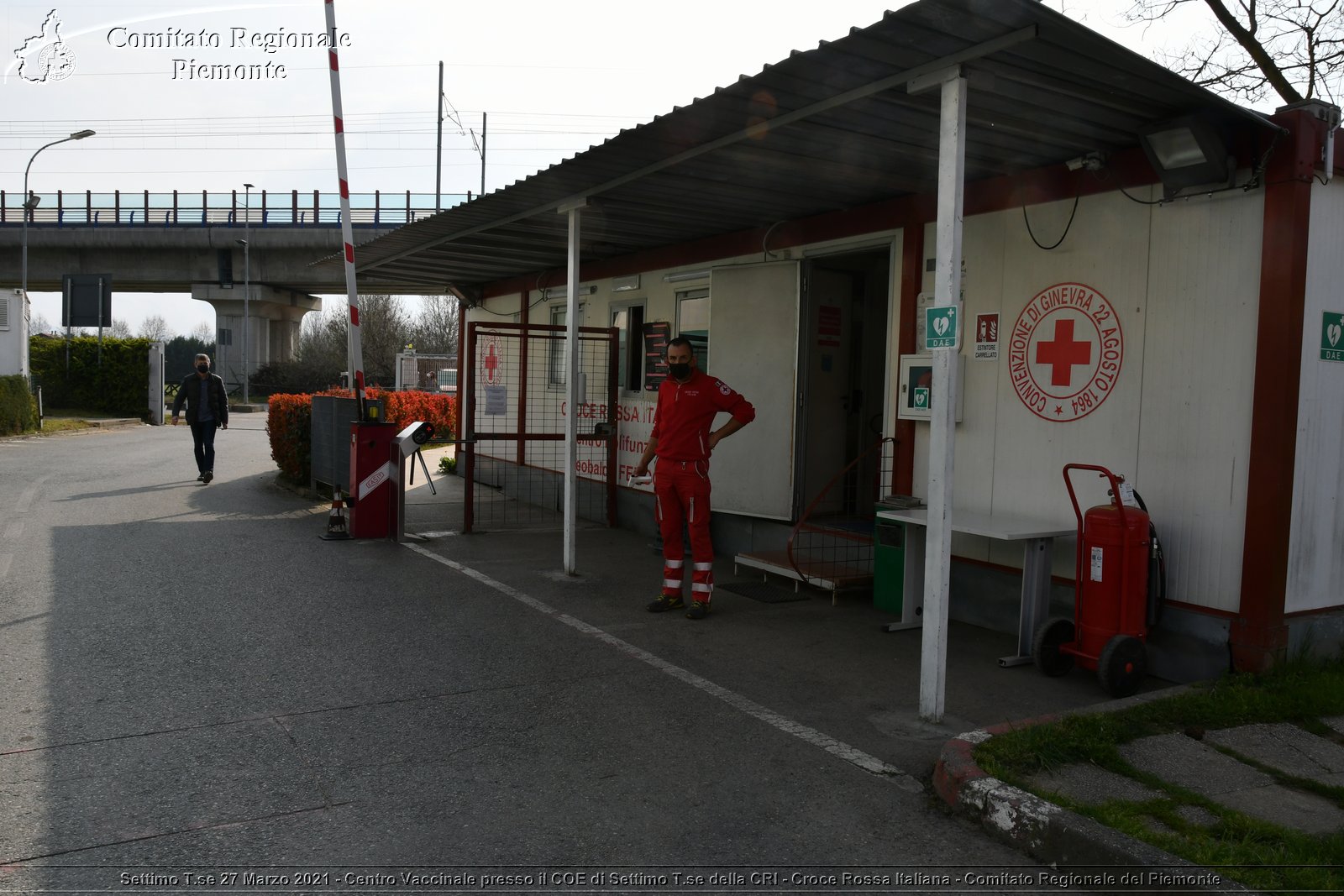 Settimo T.se 27 Marzo 2021 - Centro Vaccinale presso il COE di Settimo T.se della CRI - Croce Rossa Italiana - Comitato Regionale del Piemonte