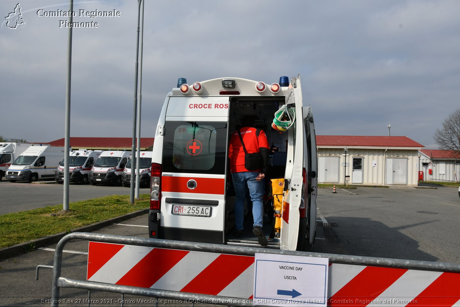 Settimo T.se 27 Marzo 2021 - Centro Vaccinale presso il COE di Settimo T.se della CRI - Croce Rossa Italiana - Comitato Regionale del Piemonte