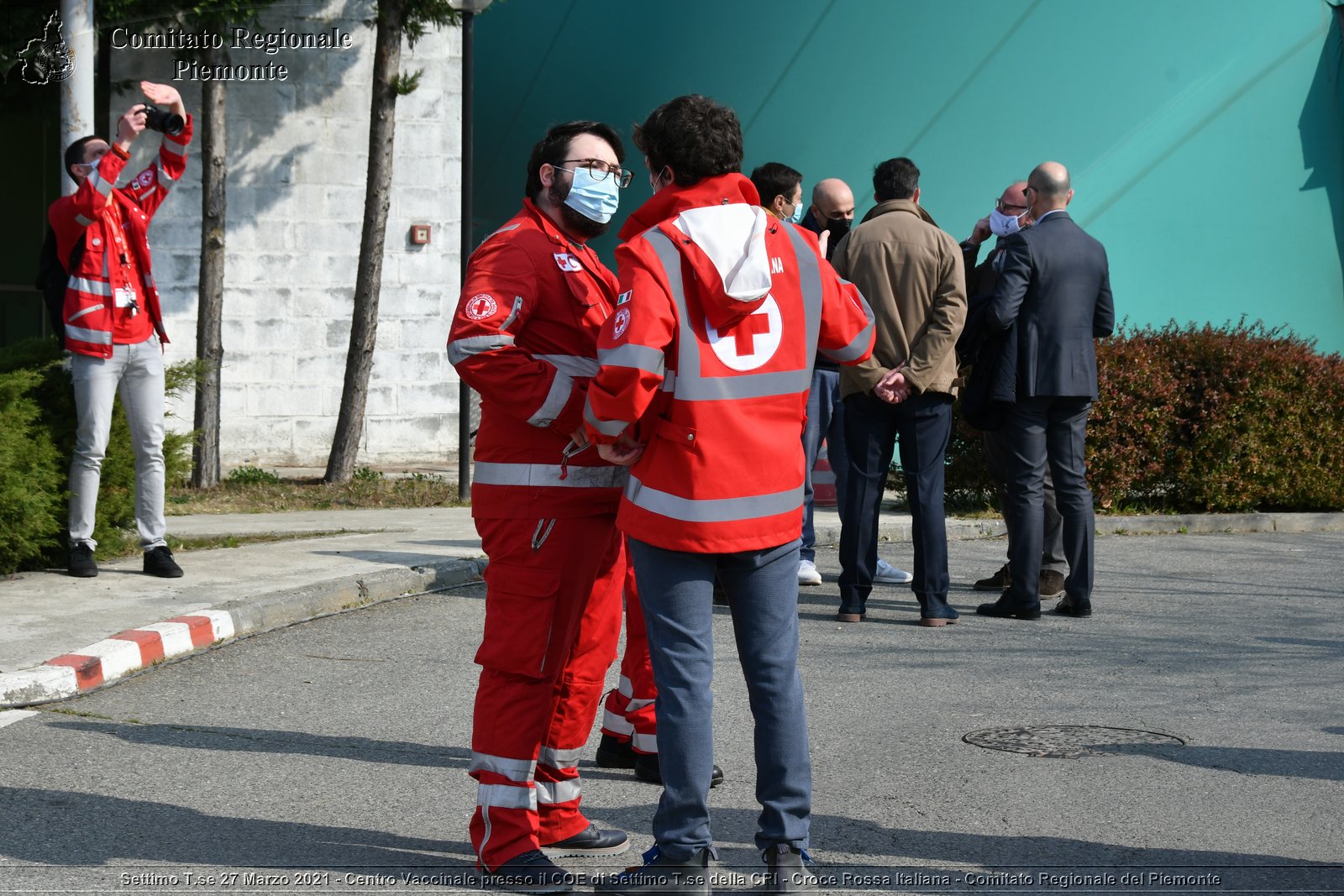 Settimo T.se 27 Marzo 2021 - Centro Vaccinale presso il COE di Settimo T.se della CRI - Croce Rossa Italiana - Comitato Regionale del Piemonte