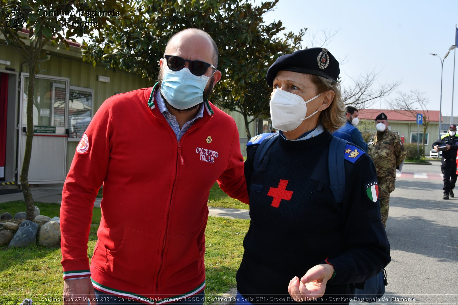 Settimo T.se 27 Marzo 2021 - Centro Vaccinale presso il COE di Settimo T.se della CRI - Croce Rossa Italiana - Comitato Regionale del Piemonte