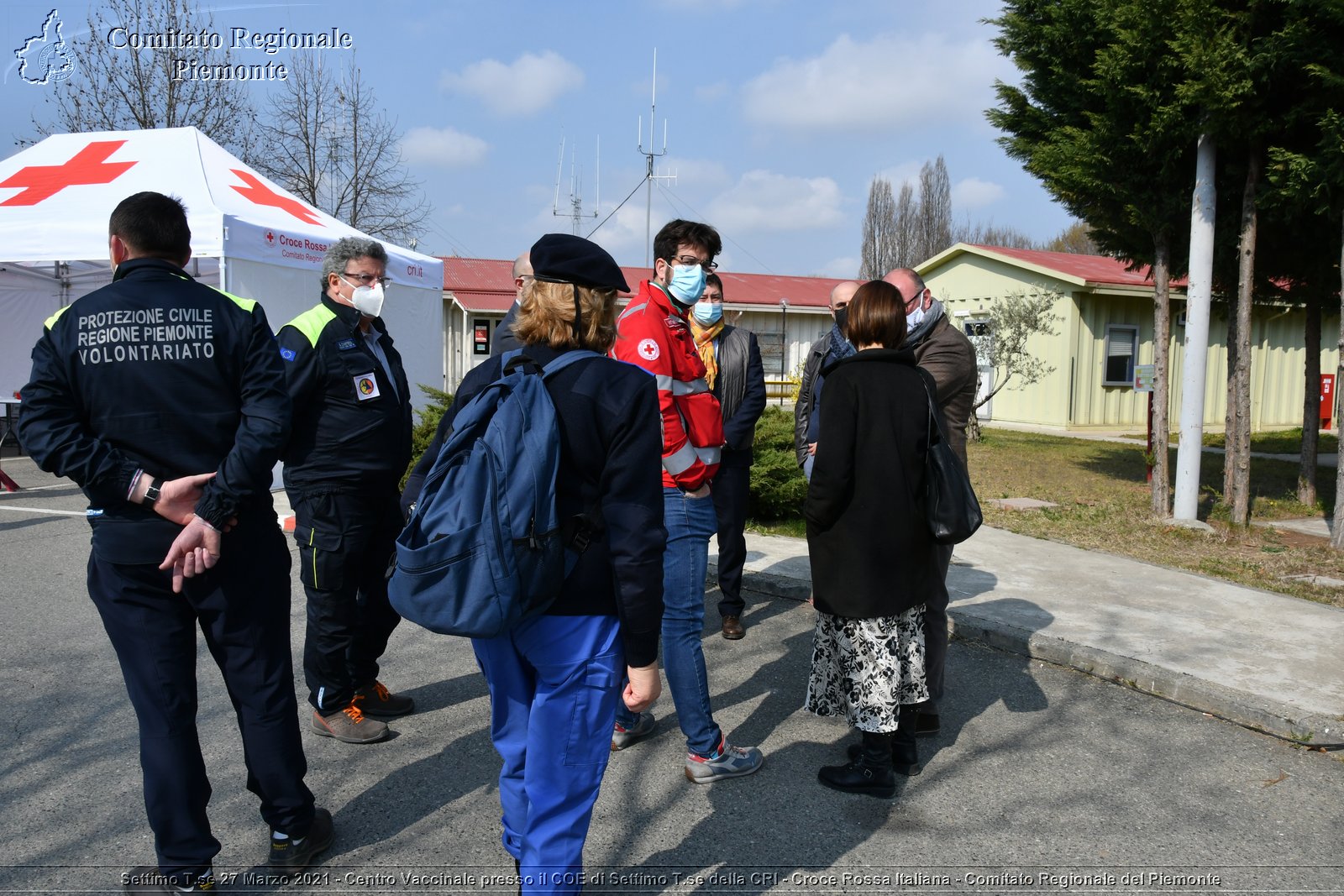 Settimo T.se 27 Marzo 2021 - Centro Vaccinale presso il COE di Settimo T.se della CRI - Croce Rossa Italiana - Comitato Regionale del Piemonte