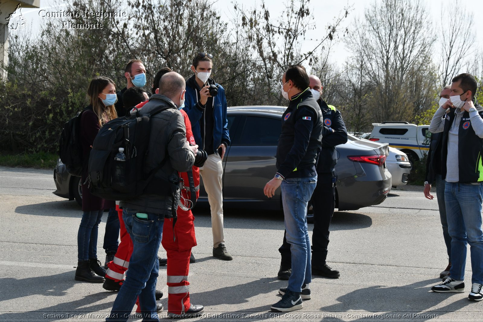 Settimo T.se 27 Marzo 2021 - Centro Vaccinale presso il COE di Settimo T.se della CRI - Croce Rossa Italiana - Comitato Regionale del Piemonte