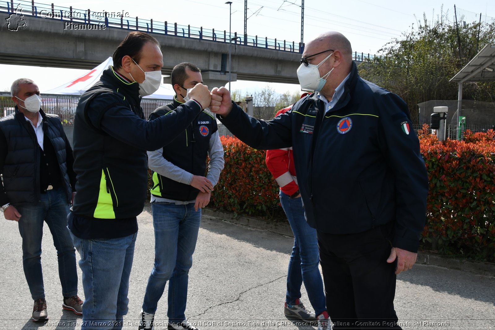 Settimo T.se 27 Marzo 2021 - Centro Vaccinale presso il COE di Settimo T.se della CRI - Croce Rossa Italiana - Comitato Regionale del Piemonte