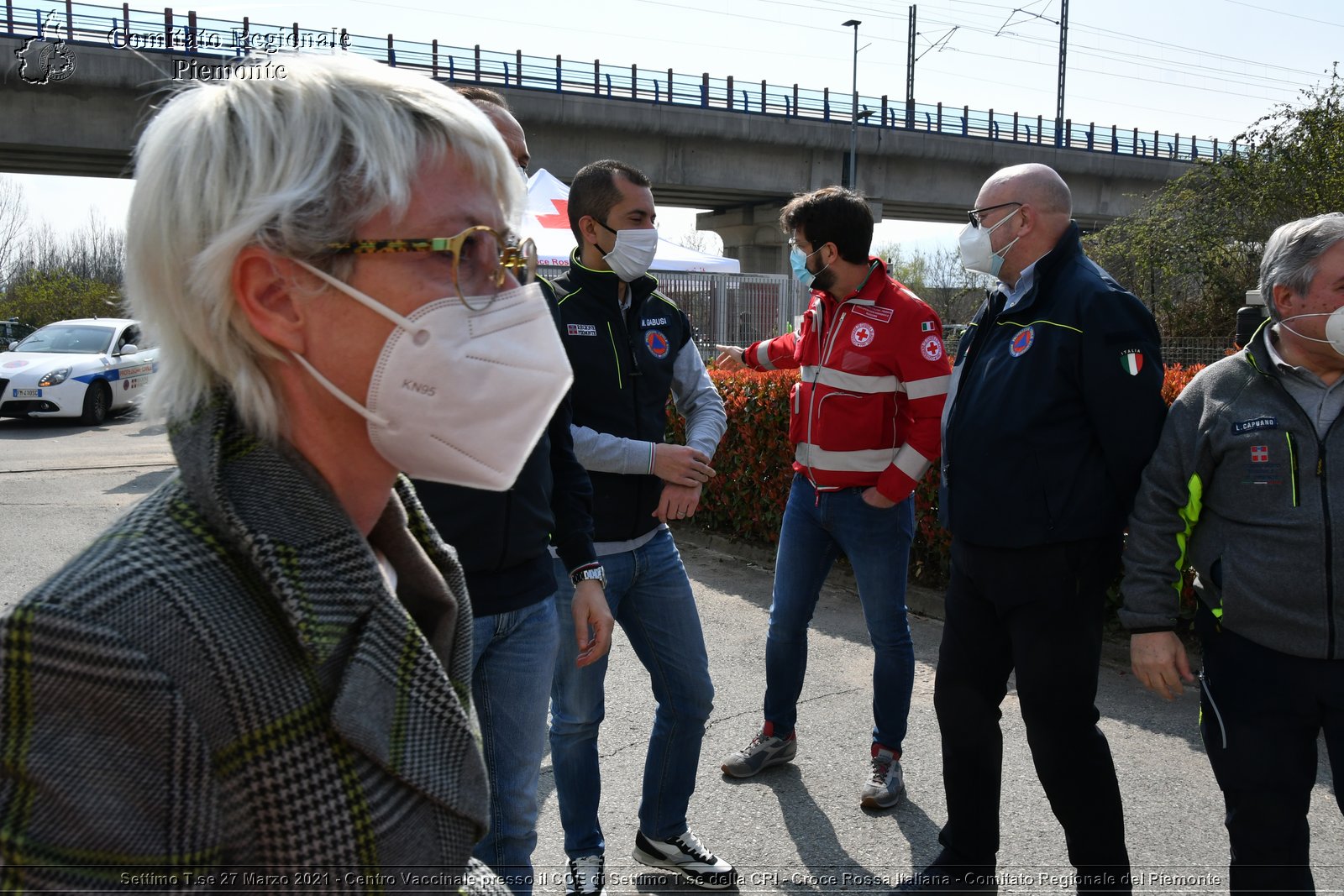 Settimo T.se 27 Marzo 2021 - Centro Vaccinale presso il COE di Settimo T.se della CRI - Croce Rossa Italiana - Comitato Regionale del Piemonte