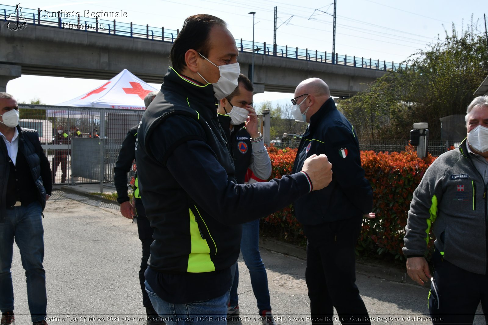 Settimo T.se 27 Marzo 2021 - Centro Vaccinale presso il COE di Settimo T.se della CRI - Croce Rossa Italiana - Comitato Regionale del Piemonte