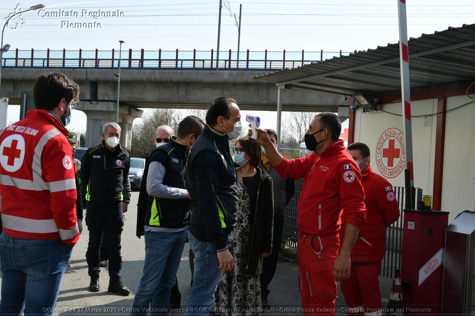 Settimo T.se 27 Marzo 2021 - Centro Vaccinale presso il COE di Settimo T.se della CRI - Croce Rossa Italiana - Comitato Regionale del Piemonte