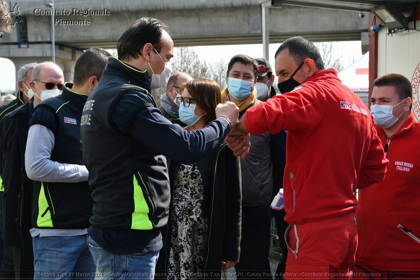 Settimo T.se 27 Marzo 2021 - Centro Vaccinale presso il COE di Settimo T.se della CRI - Croce Rossa Italiana - Comitato Regionale del Piemonte