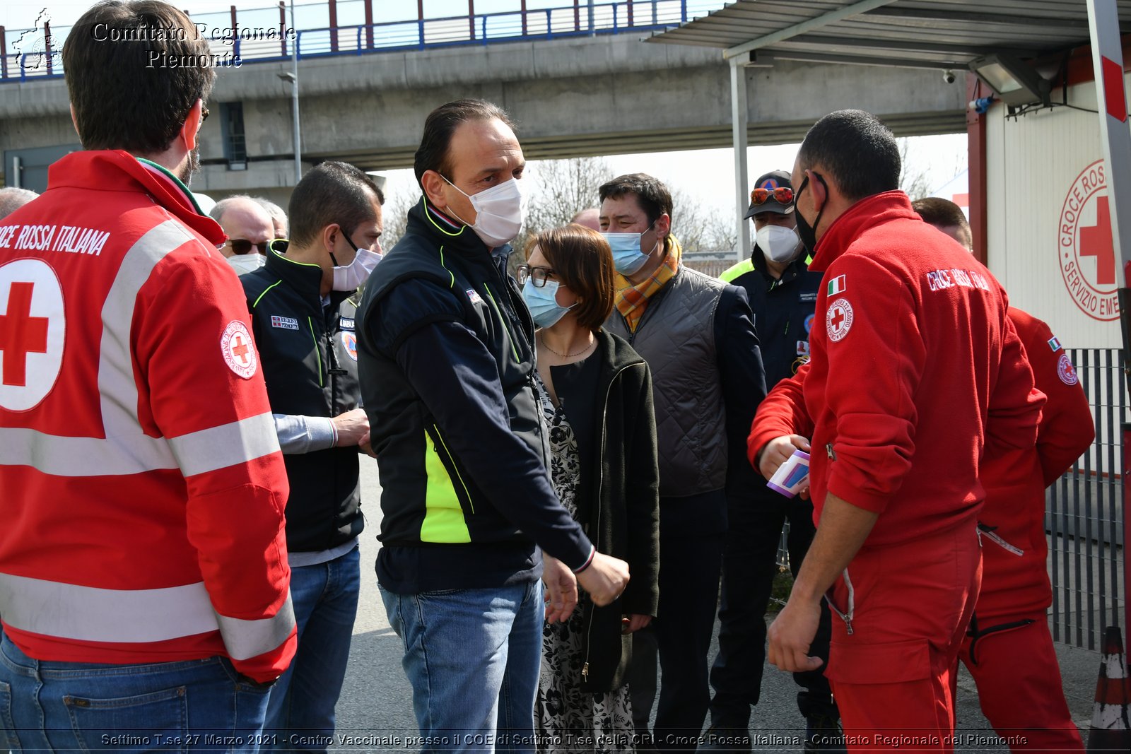 Settimo T.se 27 Marzo 2021 - Centro Vaccinale presso il COE di Settimo T.se della CRI - Croce Rossa Italiana - Comitato Regionale del Piemonte