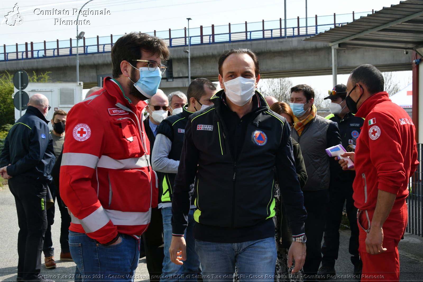 Settimo T.se 27 Marzo 2021 - Centro Vaccinale presso il COE di Settimo T.se della CRI - Croce Rossa Italiana - Comitato Regionale del Piemonte