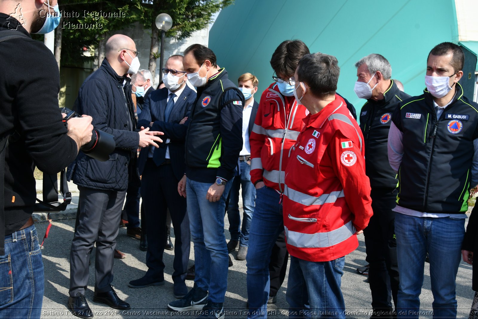 Settimo T.se 27 Marzo 2021 - Centro Vaccinale presso il COE di Settimo T.se della CRI - Croce Rossa Italiana - Comitato Regionale del Piemonte