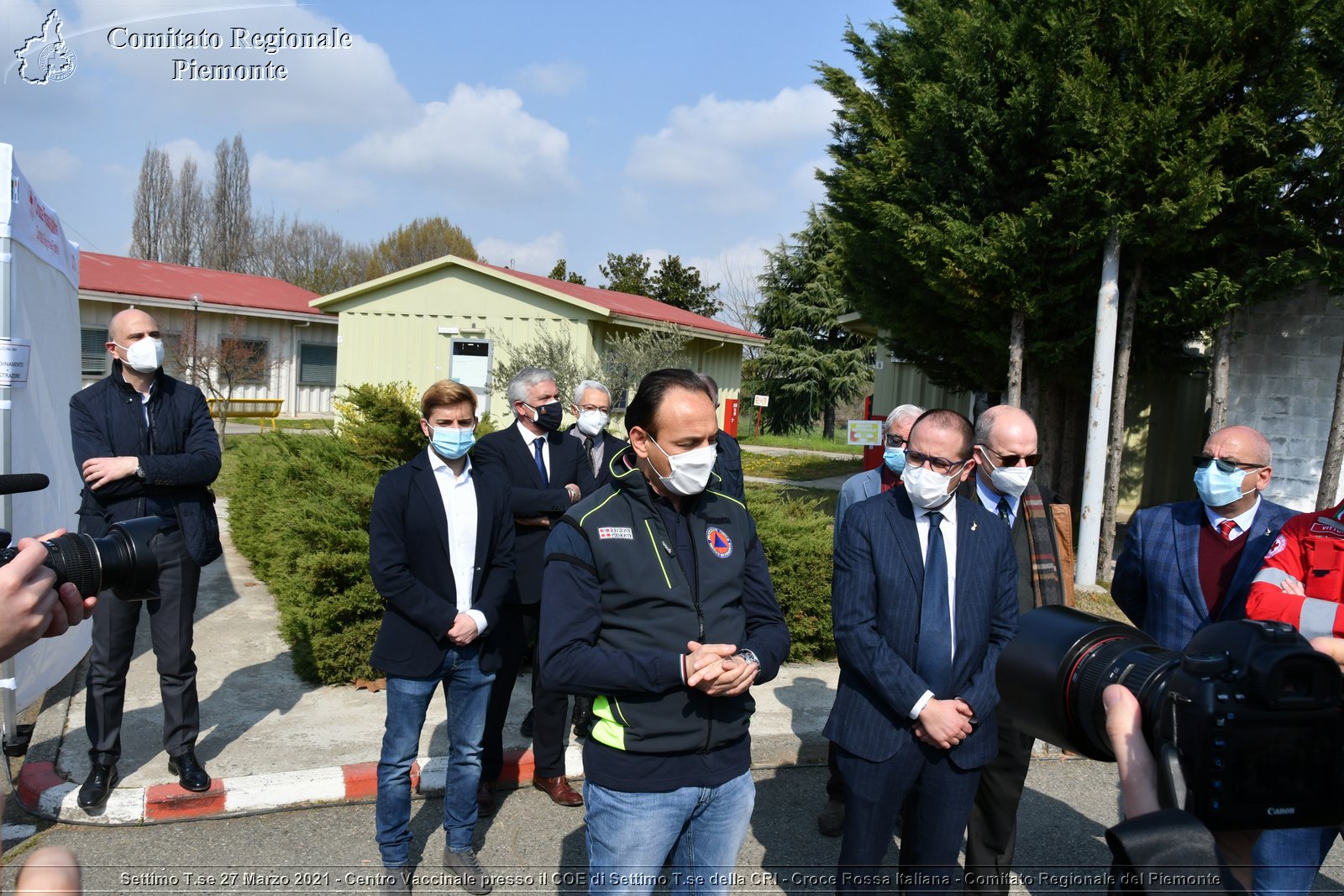 Settimo T.se 27 Marzo 2021 - Centro Vaccinale presso il COE di Settimo T.se della CRI - Croce Rossa Italiana - Comitato Regionale del Piemonte