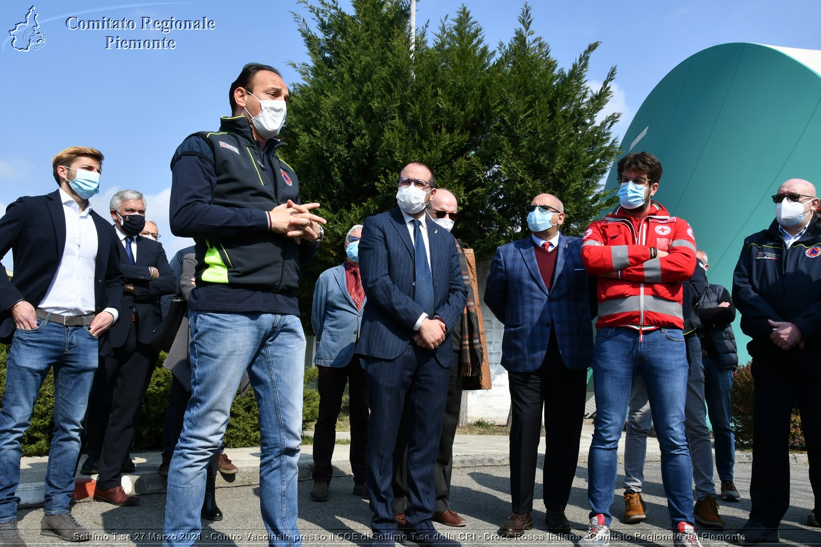 Settimo T.se 27 Marzo 2021 - Centro Vaccinale presso il COE di Settimo T.se della CRI - Croce Rossa Italiana - Comitato Regionale del Piemonte