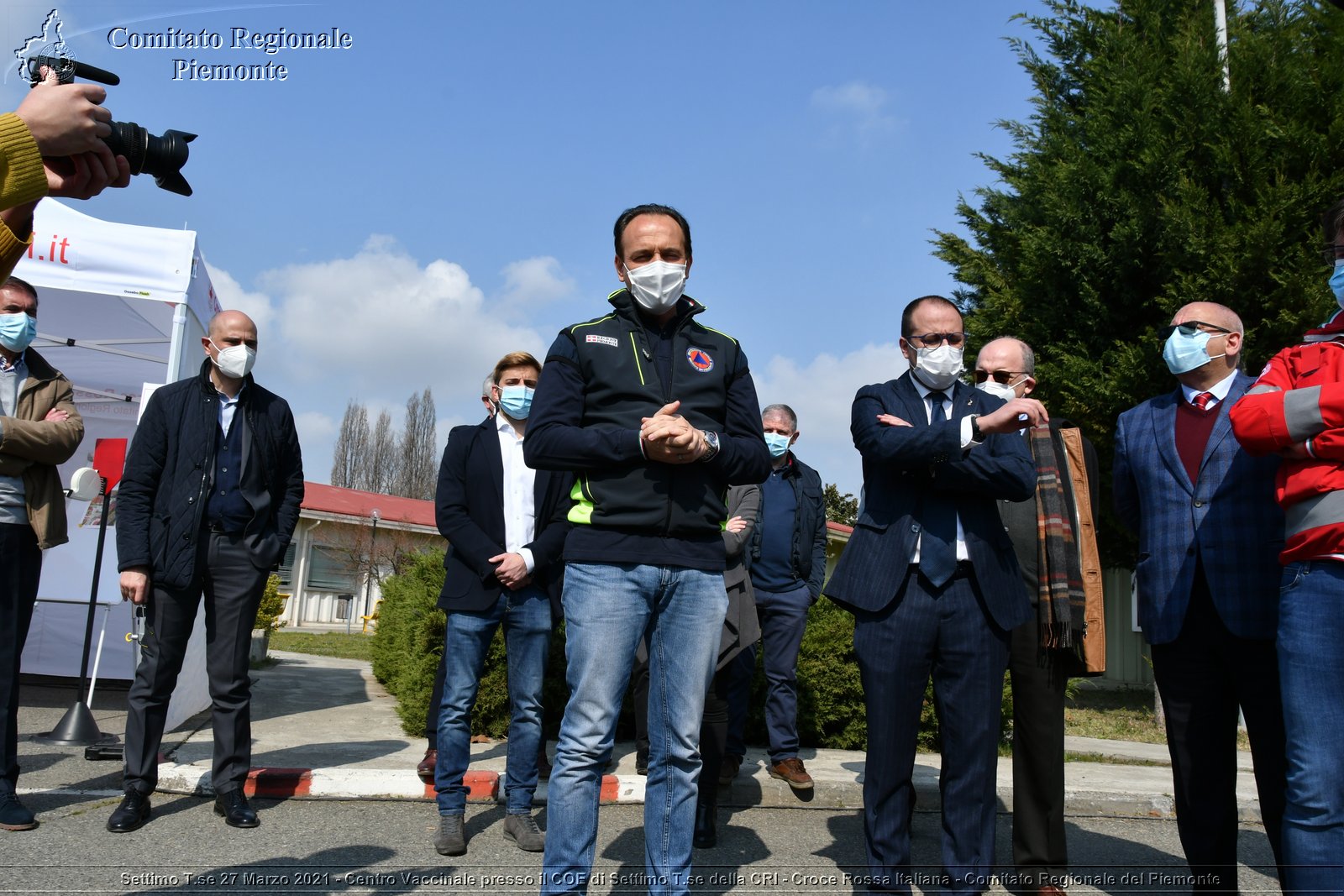 Settimo T.se 27 Marzo 2021 - Centro Vaccinale presso il COE di Settimo T.se della CRI - Croce Rossa Italiana - Comitato Regionale del Piemonte