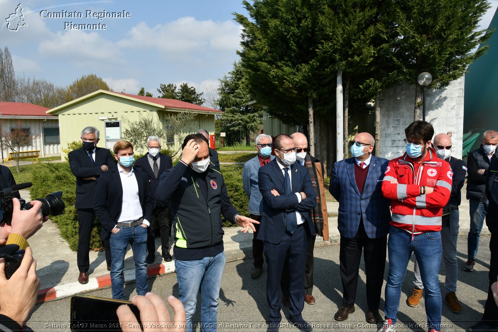 Settimo T.se 27 Marzo 2021 - Centro Vaccinale presso il COE di Settimo T.se della CRI - Croce Rossa Italiana - Comitato Regionale del Piemonte