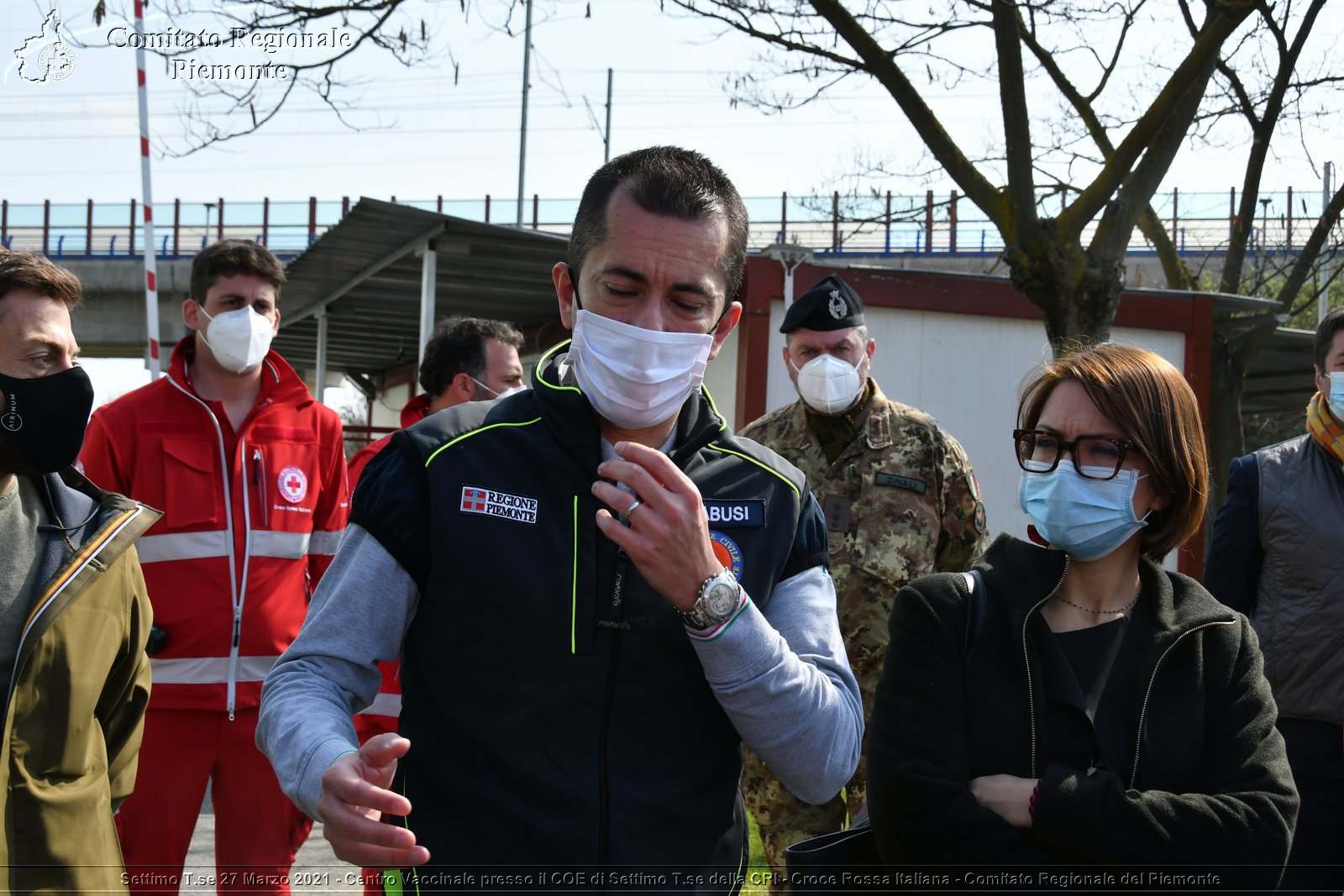 Settimo T.se 27 Marzo 2021 - Centro Vaccinale presso il COE di Settimo T.se della CRI - Croce Rossa Italiana - Comitato Regionale del Piemonte