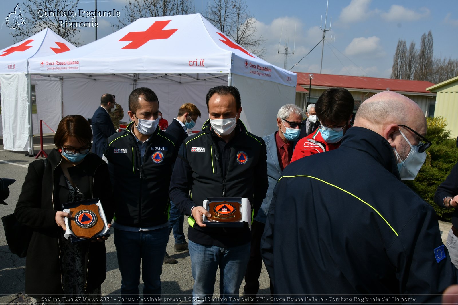 Settimo T.se 27 Marzo 2021 - Centro Vaccinale presso il COE di Settimo T.se della CRI - Croce Rossa Italiana - Comitato Regionale del Piemonte